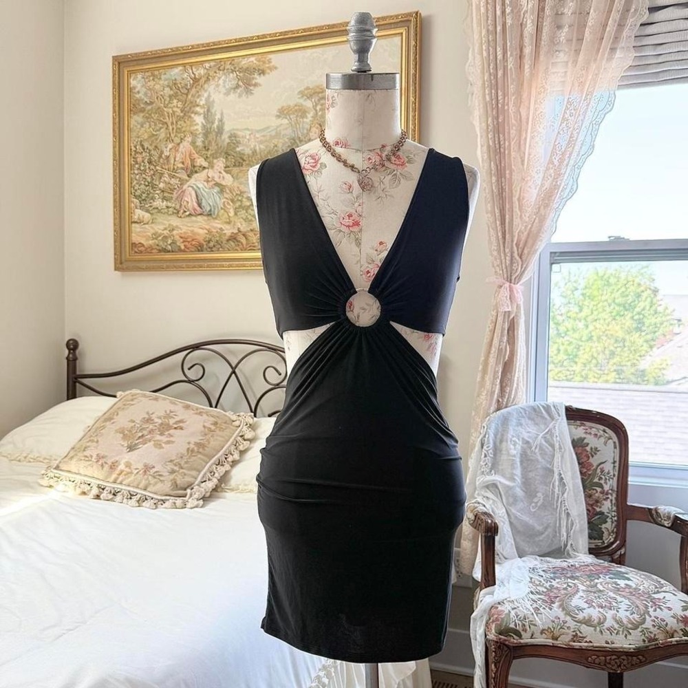 Y2K liz and sara‎ black mini dress size medium